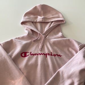 Womens pink Champion hoodie